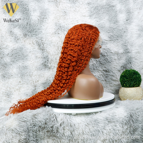 wholesaleOmbre Brown hair wig, Long Curly Highlight Lace Front Human Hair Wig,Virgin Cuticle Aligned Full Lace Frontal Hair Wigs